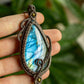 Leo • Labradorite macrame necklace