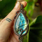 Leo • Labradorite macrame necklace