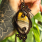 Kayla • Bumble Bee Jasper macrame necklace