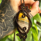 Kayla • Bumble Bee Jasper macrame necklace