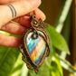 Eliana • Labradorite macrame necklace