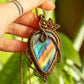 Eliana • Labradorite macrame necklace