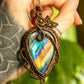 Eliana • Labradorite macrame necklace