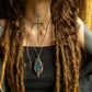 Leo • Labradorite macrame necklace