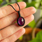 Amethyst macrame necklace