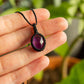 Amethyst macrame necklace