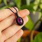 Amethyst macrame necklace