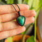 Chrysocolla Malachite macrame necklace