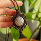 Aylin • Belomorite macrame necklace