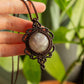 Aylin • Belomorite macrame necklace