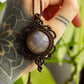 Aylin • Belomorite macrame necklace