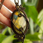 Sydney • Labradorite macrame necklace