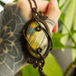 Sydney • Labradorite macrame necklace