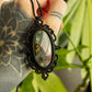 Laura • Purple Labradorite macrame necklace
