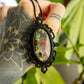 Laura • Purple Labradorite macrame necklace
