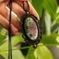 Laura • Purple Labradorite macrame necklace