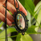 Laura • Purple Labradorite macrame necklace