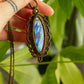 Linda • Labradorite macrame necklace