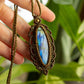 Linda • Labradorite macrame necklace