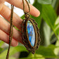 Linda • Labradorite macrame necklace