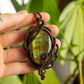 Athena • Labradorite macrame necklace