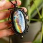 Iris • Labradorite macrame necklace
