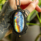 Iris • Labradorite macrame necklace