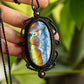 Iris • Labradorite macrame necklace