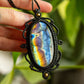 Iris • Labradorite macrame necklace