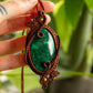 Kamelia • Chrysocolla macrame necklace