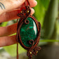 Kamelia • Chrysocolla macrame necklace