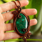 Kamelia • Chrysocolla macrame necklace