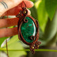 Kamelia • Chrysocolla macrame necklace