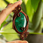 Kamelia • Chrysocolla macrame necklace