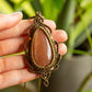 Idalia • Sunstone x Moonstone macrame necklace