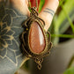 Idalia • Sunstone x Moonstone macrame necklace