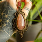 Idalia • Sunstone x Moonstone macrame necklace