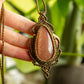 Idalia • Sunstone x Moonstone macrame necklace