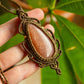 Idalia • Sunstone x Moonstone macrame necklace