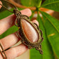 Idalia • Sunstone x Moonstone macrame necklace