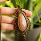 Idalia • Sunstone x Moonstone macrame necklace