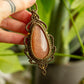Idalia • Sunstone x Moonstone macrame necklace
