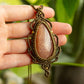 Idalia • Sunstone x Moonstone macrame necklace