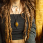 Cadiz • Tigers Eye macrame necklace