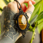 Cadiz • Tigers Eye macrame necklace
