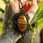 Cadiz • Tigers Eye macrame necklace