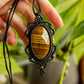 Cadiz • Tigers Eye macrame necklace