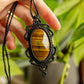 Cadiz • Tigers Eye macrame necklace