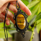 Cadiz • Tigers Eye macrame necklace