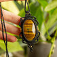 Cadiz • Tigers Eye macrame necklace
